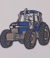 Strykemerke Traktor blå