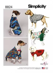 Simplicity 8824 Sewing Pattern Dog Coats in Three Sizes