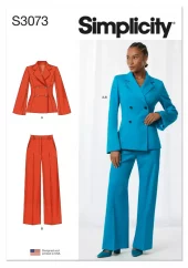 Simplicity  3073 Sewing Pattern Misses' and Women's Jacket and Pants