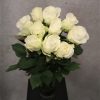 Bukett hvite roser