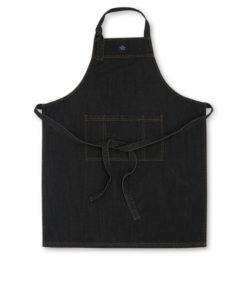 Black denim apron