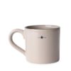 Stoneware mug, beige/dark blue