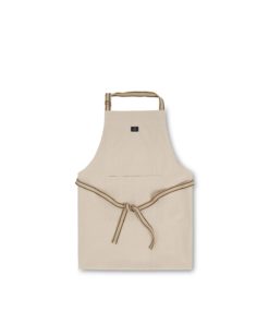 Lexington Icons cotton canvas apron - forkle - beige
