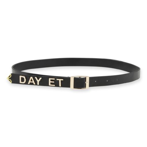 Day golden logo leather belt