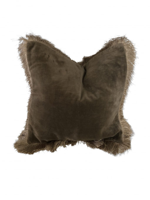 Cushion sweet drops mud 35x35, matt velvet