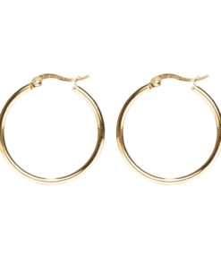 Medium hoop gold