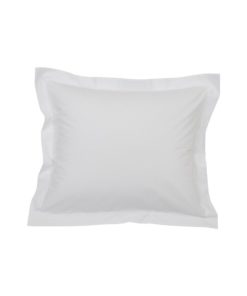 Hotel percale white pillowcase, 65x65 cm