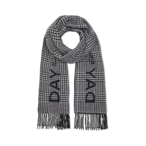 Day Checky Logo Scarf, black