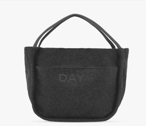 Day Woolen Mega Shopper, dark grey melange