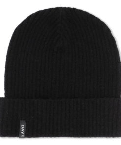 Day rib knit hat, black