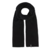 Day rib knit scarf, black