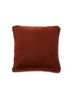 Lexington Faux Fur/Recycled Polyester Viscose Pillow Cover, brown