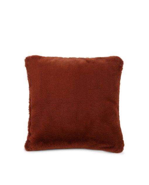 Lexington Faux Fur/Recycled Polyester Viscose Pillow Cover, brown