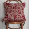 Lexington Flower Embroidered Wool Mix Pillow Cover