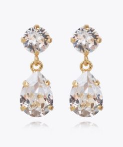 Mini drop earrings, crystal