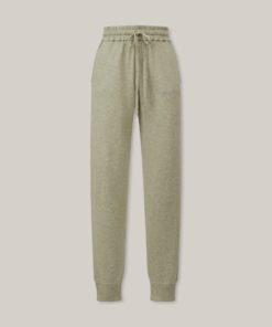 Lexington Elyssa Organic Cotton/lyocell knitted pants, light green melange