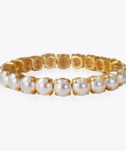 Gia stretch bracelet, pearl