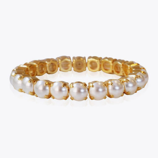 Gia stretch bracelet, pearl