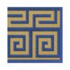 Caspari Greek Meander Paper Luncheon Napkins in Blue & Gold