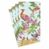 Caspari Chelsea Birds Paper Guest Towel Napkins in Celadon