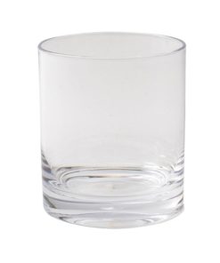 Caspari Acrylic 14oz On the Rocks Highball Glass in Crystal Clear - plastglass
