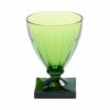 Caspari Acrylic 8.5oz Wine Goblet in Emerald - plastglass med stett
