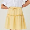 Lexington Beth linen skirt - linskjørt - yellow