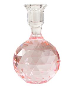 Krystall kulestake, pink 16,5 x 10 cm