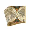 Caspari World Map Paper Cocktail Napkins