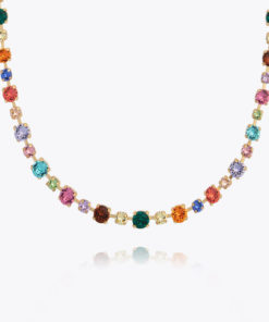 Calanthe necklace, rainbow combo