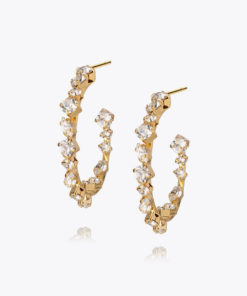 Antonia loop earrings, crystal
