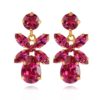 Mini dione earrings, fuchsia