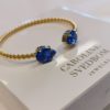 Mini drop bracelet, sapphire