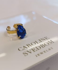 Mini drop ring, sapphire