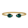 Mini drop bracelet, emerald