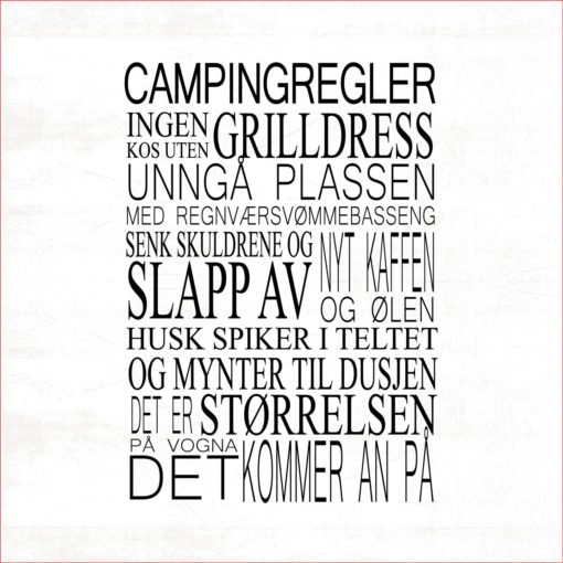 Servietter - campingregler