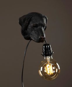 Lampa Hund Svart/Brun