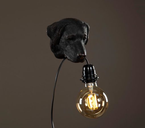 Lampa Hund Svart/Brun