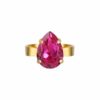 Mini drop ring, fuchsia