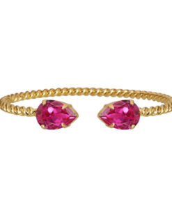 Mini drop bracelet, fuchsia