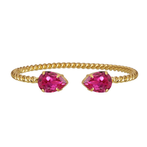 Mini drop bracelet, fuchsia