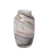 Vase, hvit/gull, D12xH26 cm