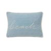 Lexington Beach Small Rope Text Cotton Twill Pillow