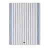 Lexington Striped Linen/Cotton Kitchen Towel, White/Blue