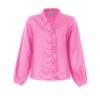Lynnie linen ruffle blouse, pink