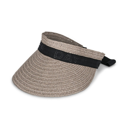 Day Straw Visor, moonlight beige