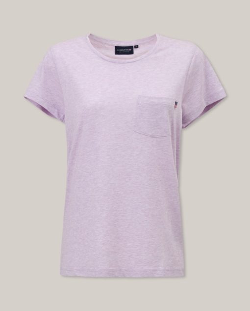 Lexington Ashley Jersey Tee - t-skjorte - Lavender Melange