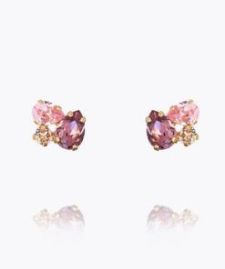 Alisia earrings, iris combo
