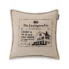 Lexington Like Home Printed Cotton/Jute Pillow Cover