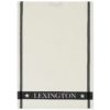Lexington Cotton Waffle Kitchen Towel, white/dark grey